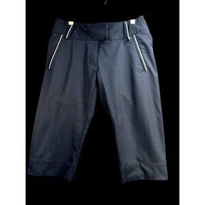 Adidas Womens‎ Climalite Black Cropped Pants Size 2 Polyester Blend